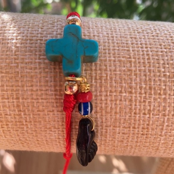 Azabache evil eye 🧿 Cross protection bracelet - Picture 6 of 13